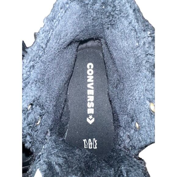 CONVERSE Chuck Taylor *ALL STARS* Sherpa Lined High Top Black Mens/Unisex Rebel - Picture 7 of 10